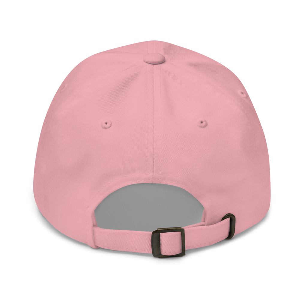 Dad hat: White poodle eating dim sum