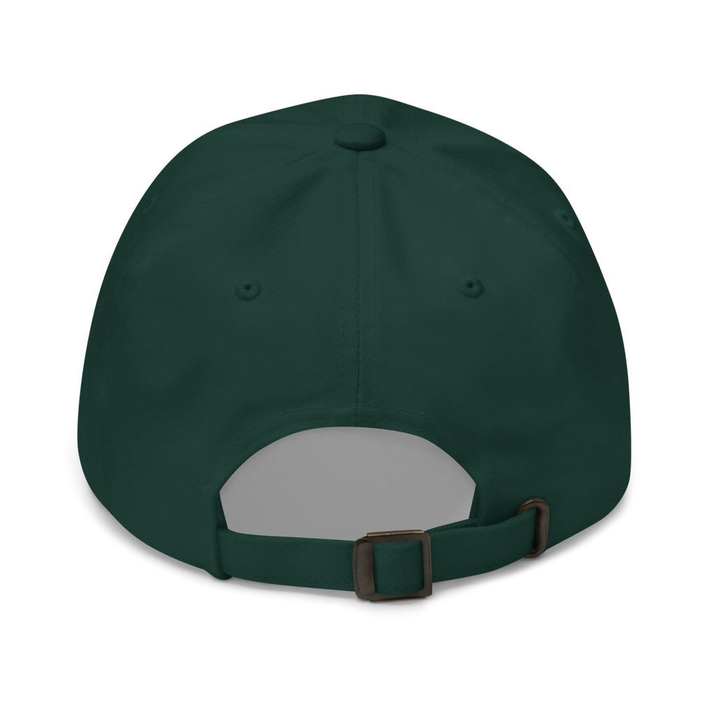 Dad hat: White poodle eating dim sum